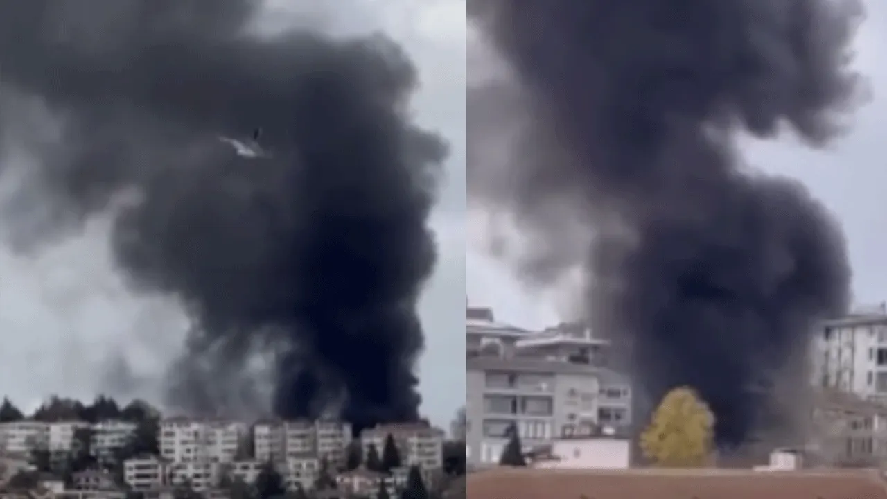 Sarıyer'de yangın paniği! Gökyüzünü duman kapladı