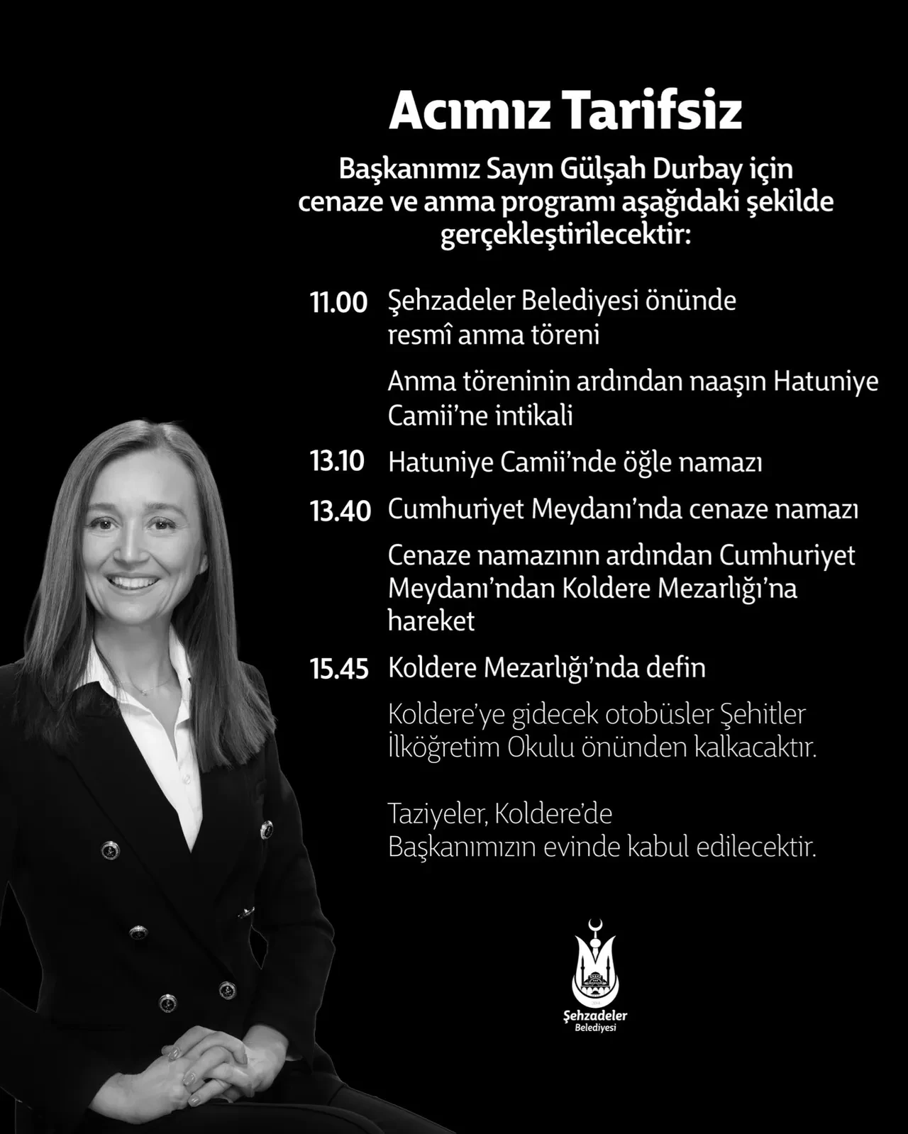 Gülşah Durbay cenazesi ne zaman, nerede olacak? Durbay'ın cenaze töreni programı duyuruldu