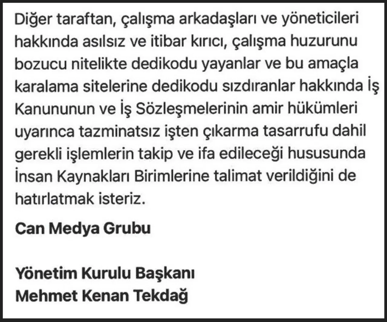 Habertürk'teki taciz iddialarına karartma! Kenan Tekdağ kadın spikerleri tehdit mesajıyla susturmuş