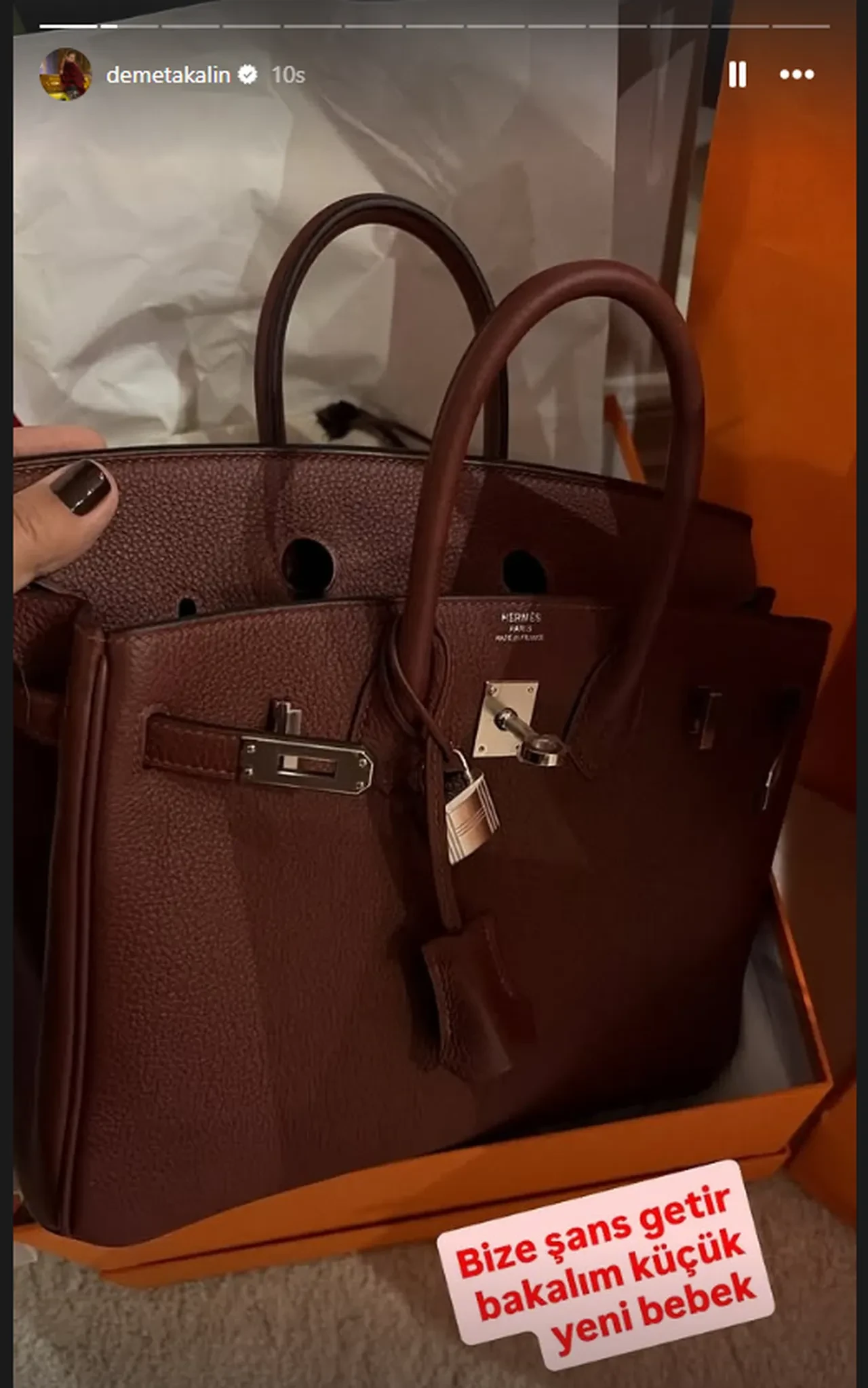Demet Akalın "yeni bebek" diye duyurdu! Yeni çantasının fiyatı dudak uçuklattı