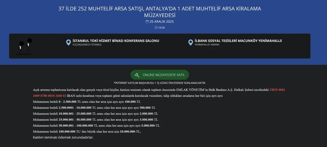 TOKİ arsa satışı hangi illerde ve İstanbul’da hangi ilçelerde? Şartları açıklandı