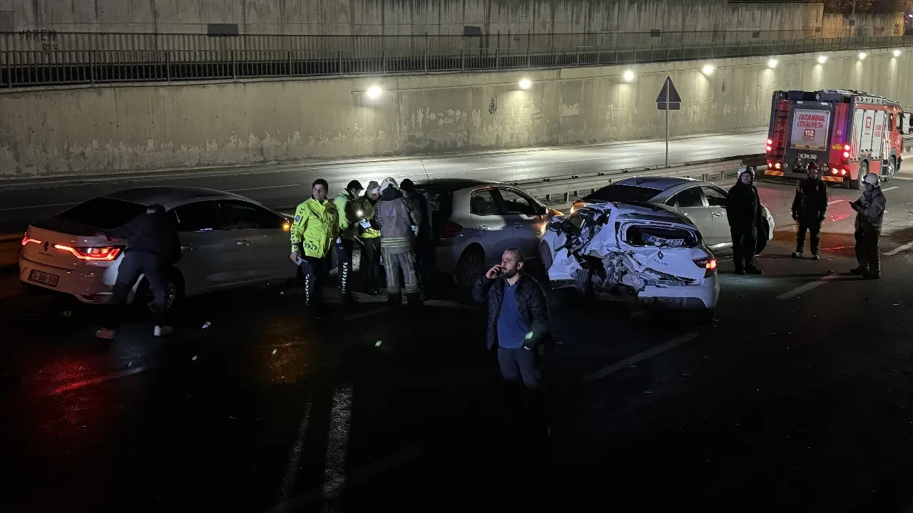 Çekmeköy'de zincirleme kaza: 7 yaralı