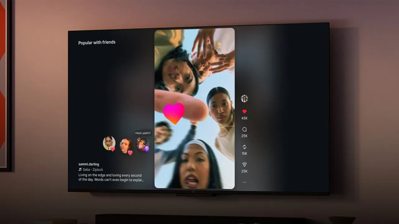 Instagram televizyonlara resmen geldi