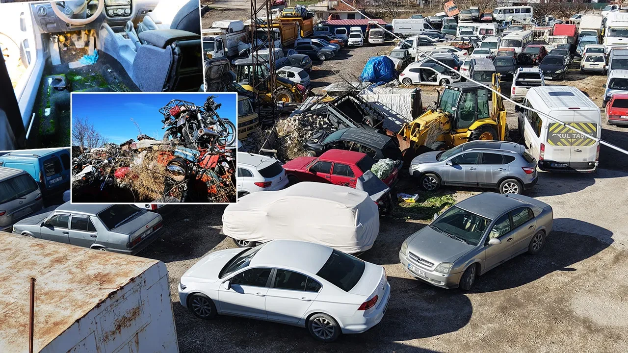 Yediemin otoparkında hayrete düşüren görüntüler! 500 milyon liralık servet çürüyor
