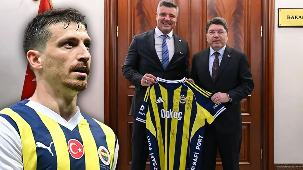 Bakan Tunç'a verilen formada imzası vardı! Fenerbahçe'den Mert Hakan Yandaş açıklaması