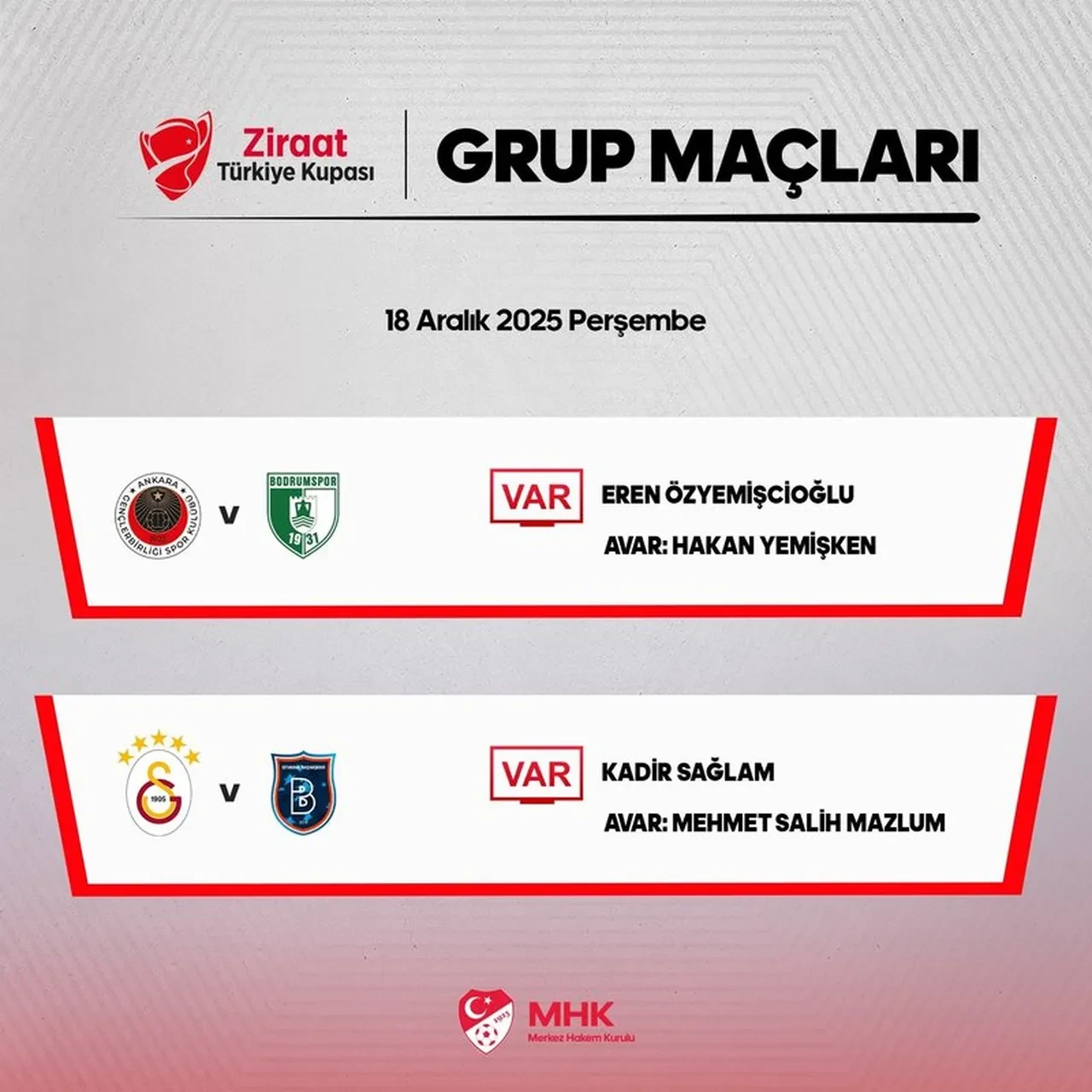 Galatasaray-Başakşehir maçının VAR hakemi belli oldu!