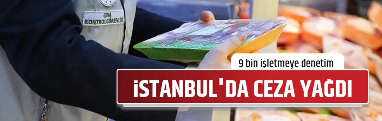 İSTANBUL'DA CEZA YAĞDI