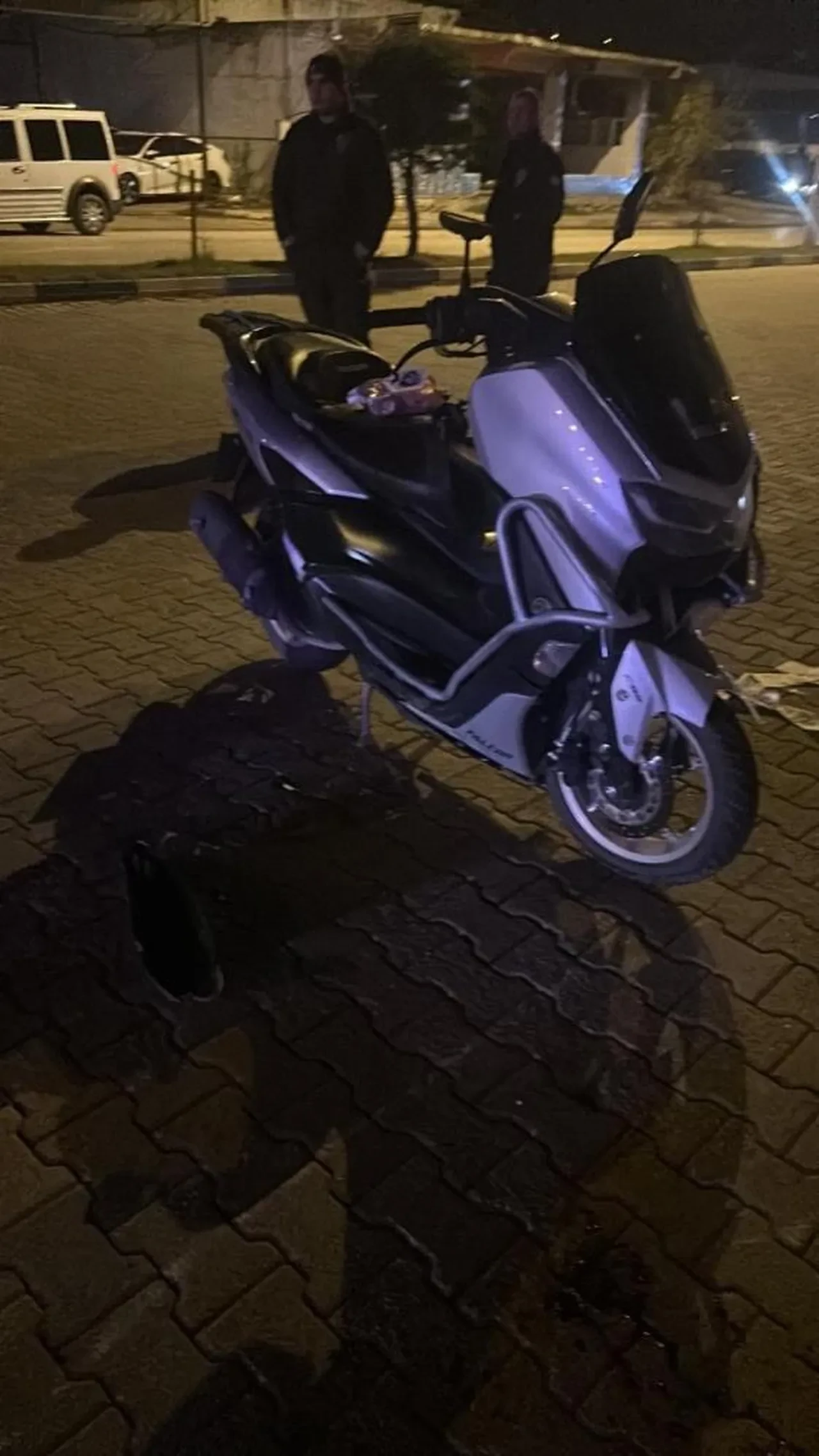 Osmaniye’de motosiklet kazası kamerada