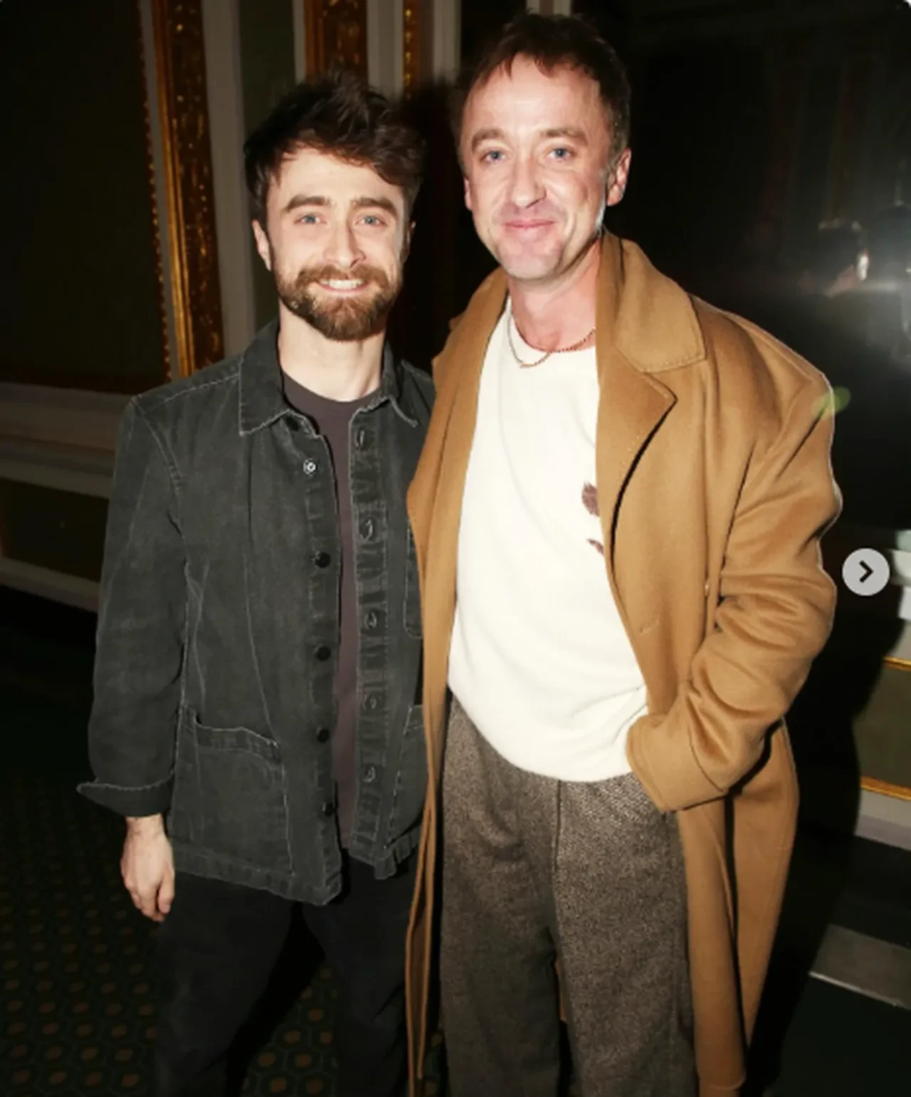 Harry Potter'ın başrol oyuncuları Daniel Radcliffe ve Tom Felton 24 yıl sonra bir arada 