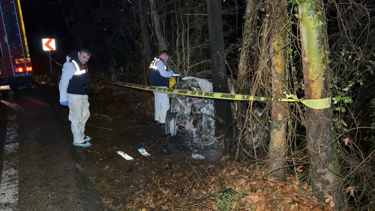 Safranbolu'da korkunç kaza! Genç sürücü yanarak can verdi 