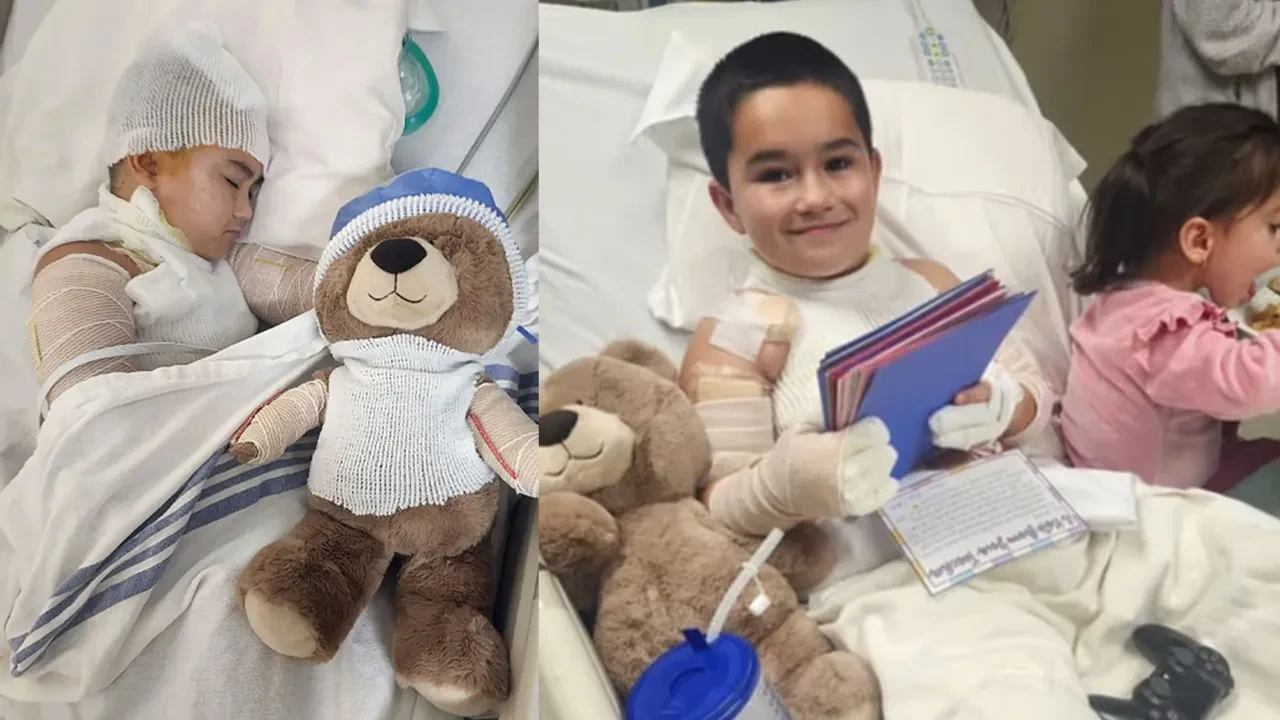 Uykusunda ölümden döndü: Uzun zincirli kolyesi prize takıldı ve küçük çocuk alev aldı!