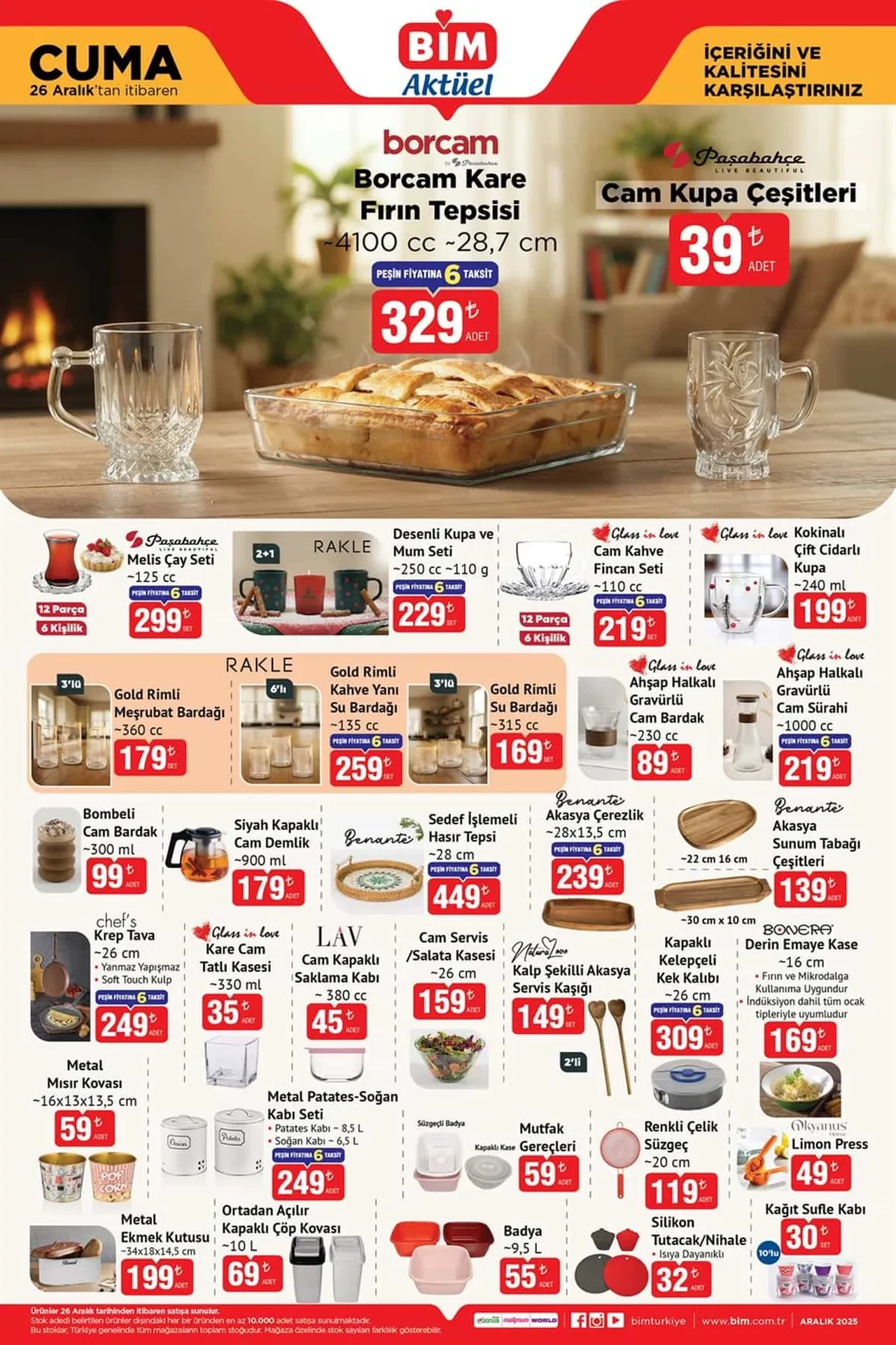 BİM 26 Aralık aktüel ürünler kataloğu 2025 belli oldu: Dikiş, overlok ve pop corn makinesi, elektrikli ocak ve süpürge geliyor