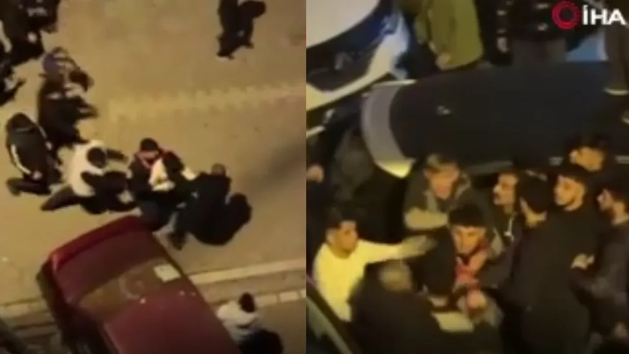 Asker eğlencesinde yumruklar konuştu! Dehşet anları kameraya yansıdı