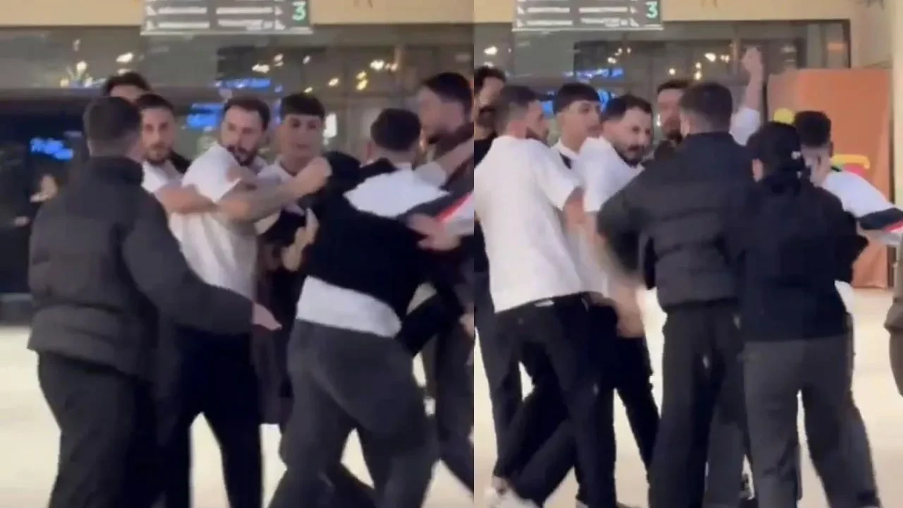 AVM'de kavga! Müşteri ile garson birbirine girdi