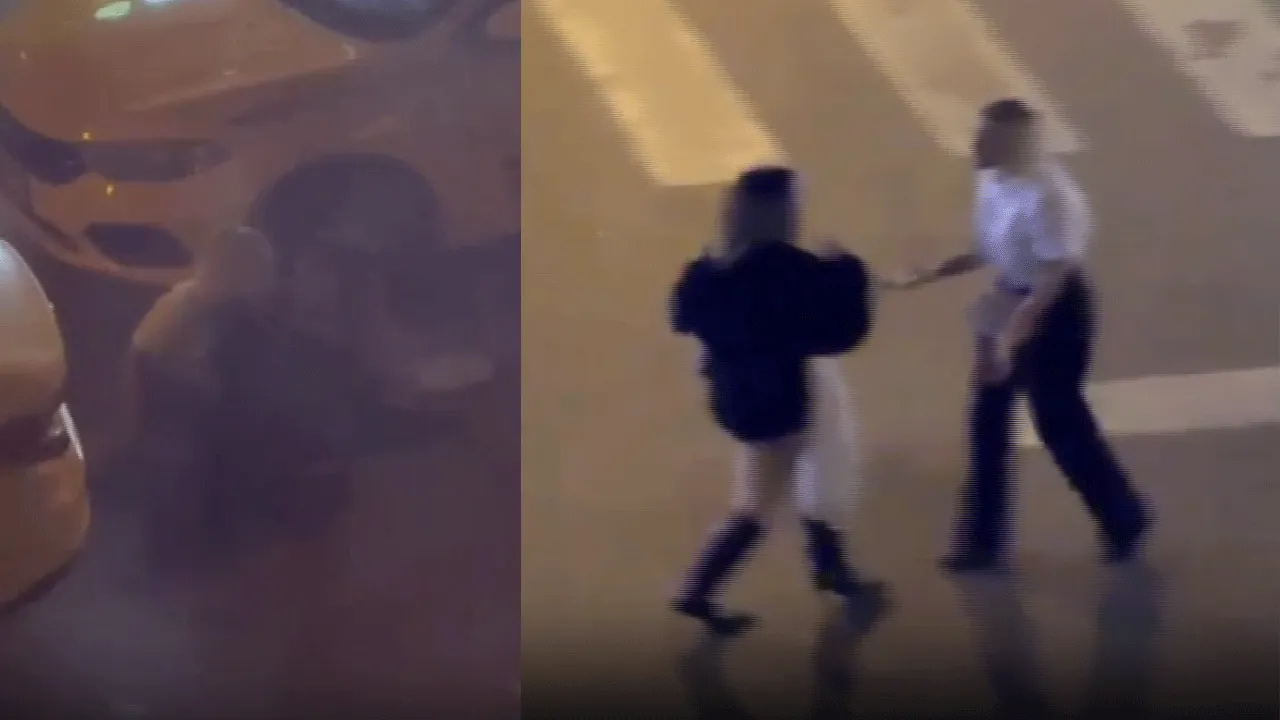 Sıra ödemeye gelince çılgına döndüler! Sokak ortasında saç başa kavga ettiler