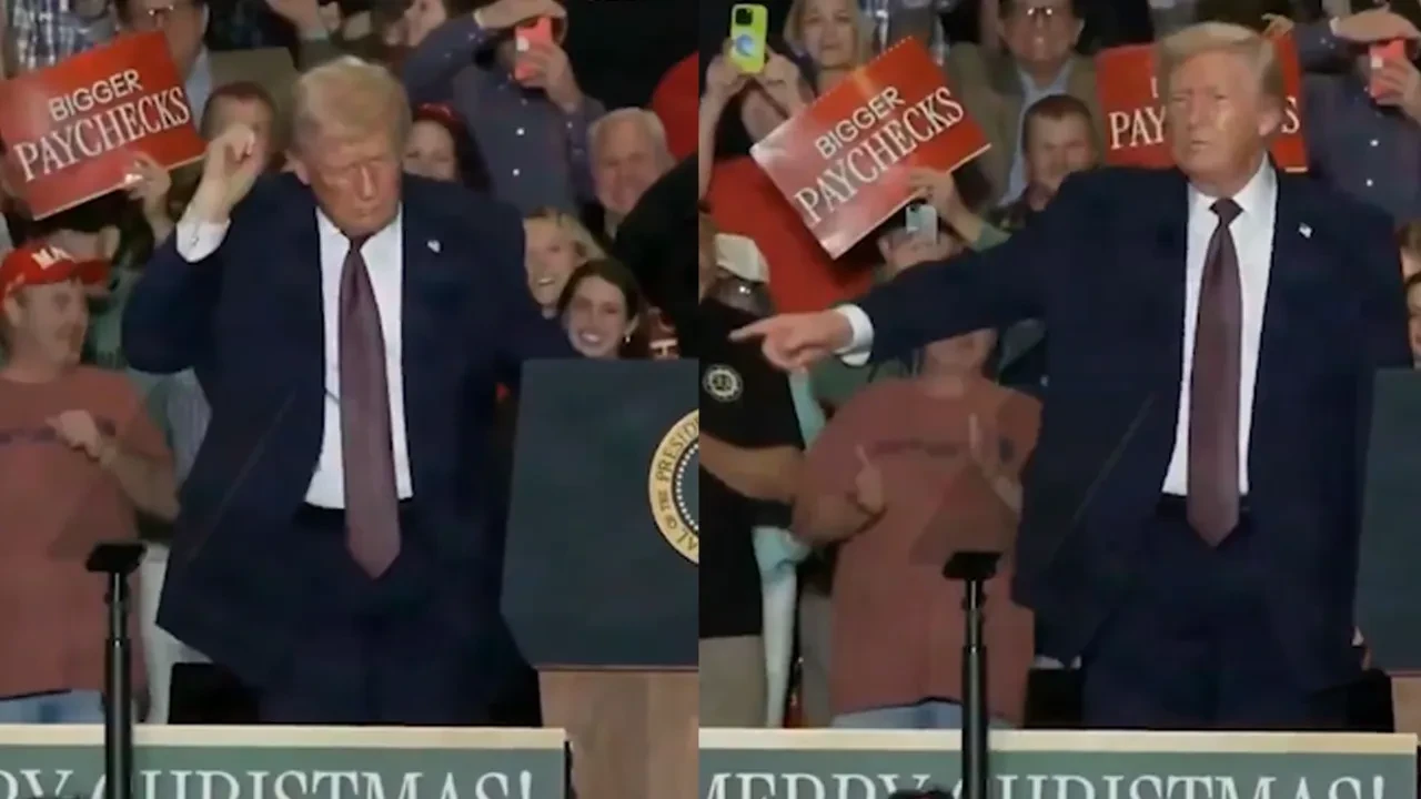 Trump dansıyla yine yıktı ortalığı! Videoyu binlerce kişi izledi