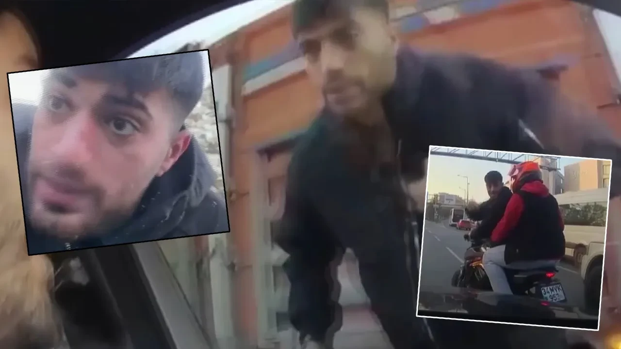 Yine İstanbul yine magandalar! Kornaya sinirlendi, aracın önünü kesip hakaretler savurdu