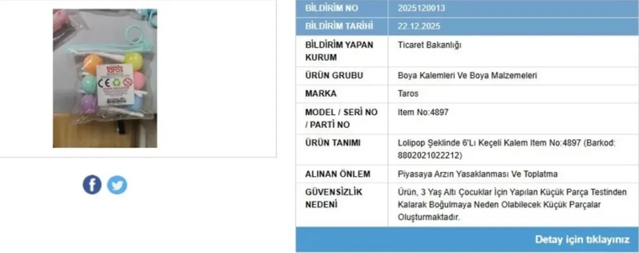 Bakanlık denetiminden geçemedi: Çocukların kullandığı kırtasiye ürünü toplatılıyor