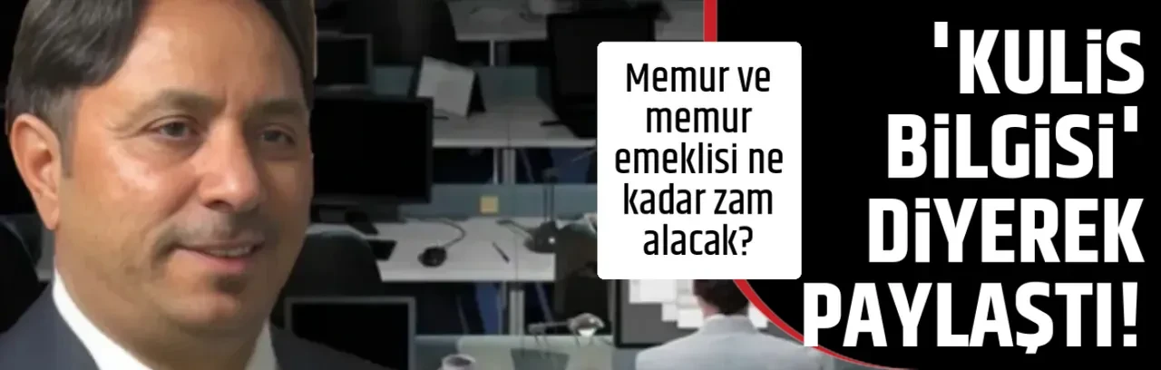 'KULİS BİLGİSİ' DİYEREK PAYLAŞTI!