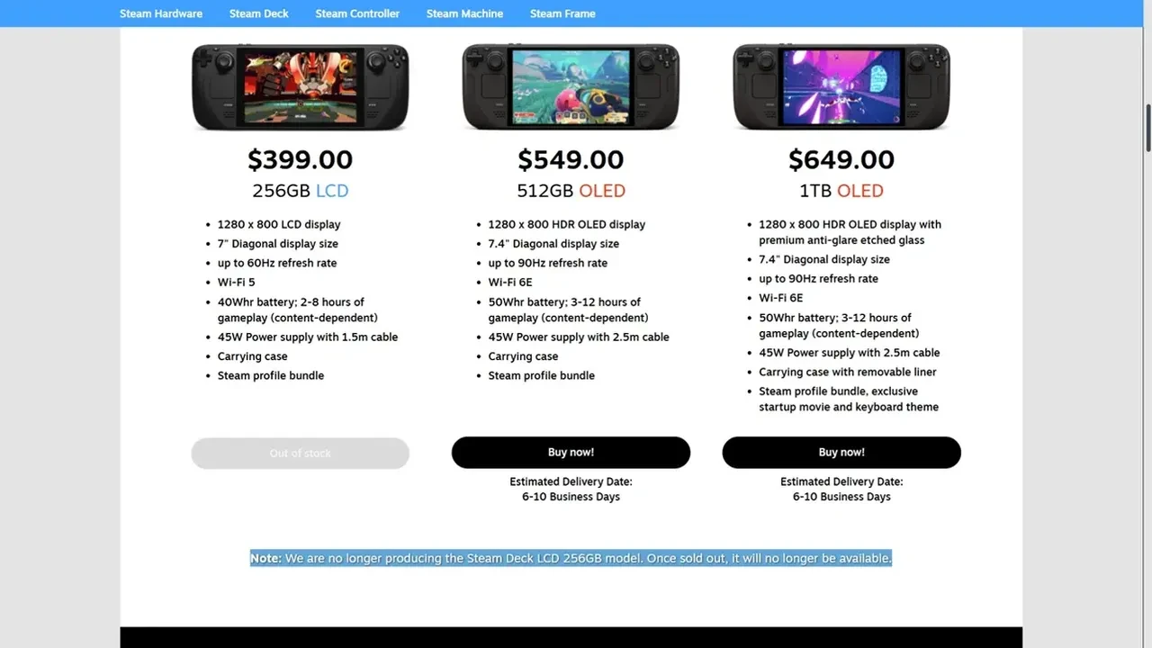 Uygun fiyatlı Steam Deck tarihe karıştı