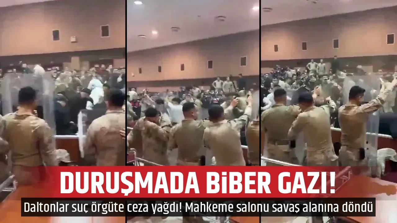 DURUŞMADA BİBER GAZI!