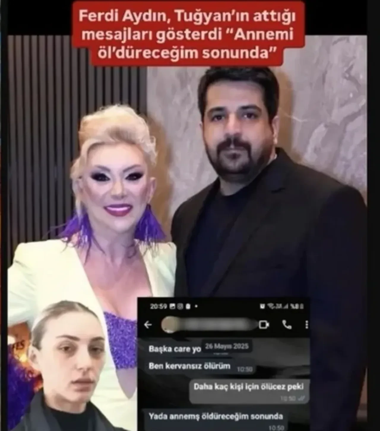 Güllü'nün ölümüne ilişkin soruşturma derinleşiyor! Tuğyan Ülkem Gülter'in sevgilisini tehdit anlar ortaya çıktı 