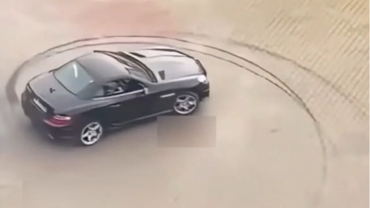 Hastane otoparkında 'drift' şovu pahalıya patladı!