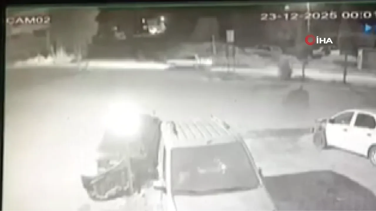 Hatay'da feci kaza: O anlar kamerada!