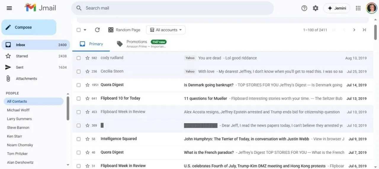Jeffrey Epstein'e ait her şey bu 'jmail.world' arayüzünde! Malikanesi bile gezilebiliyor
