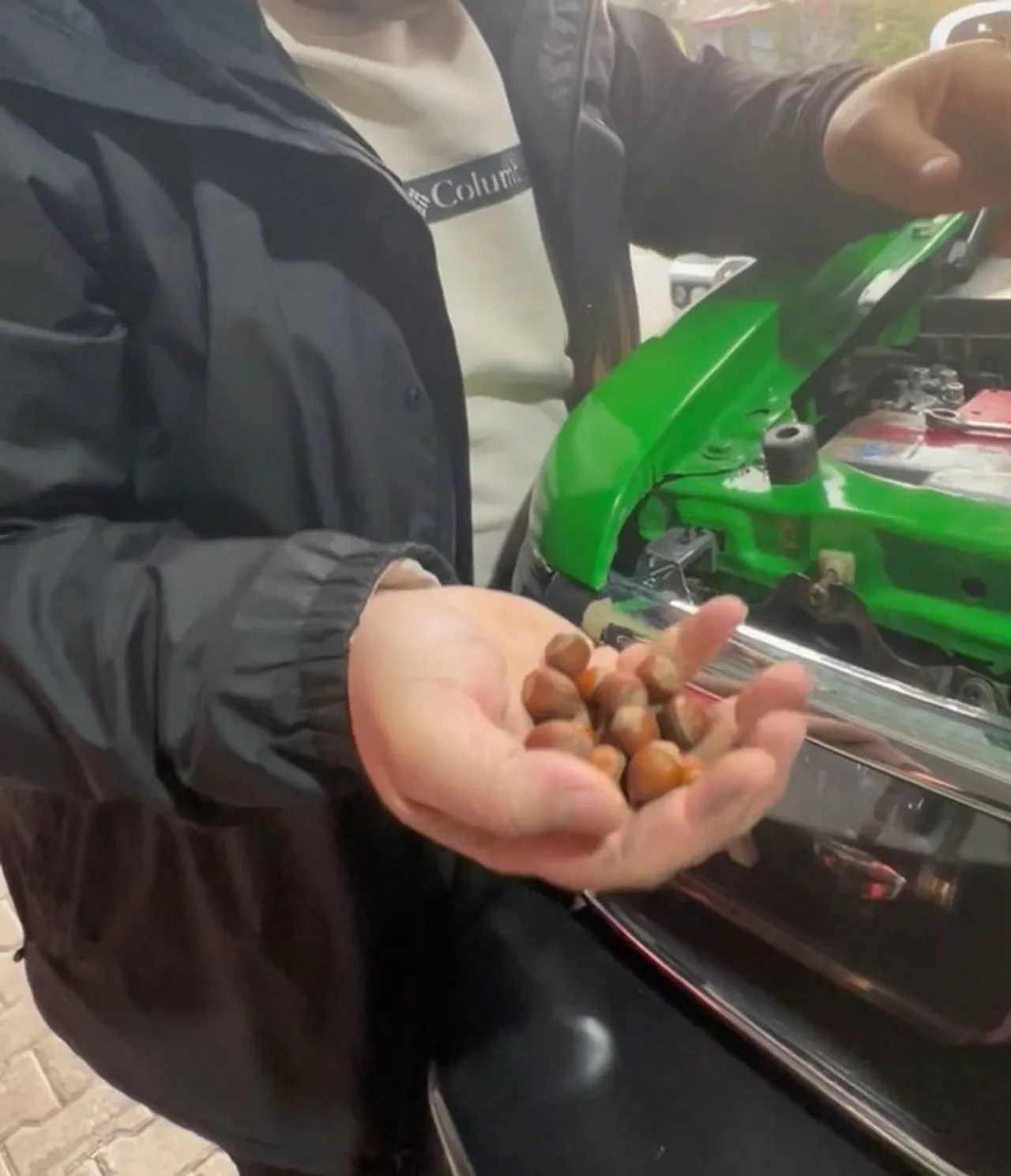 Off-road aracının hava filtresine giren sincaptan güldüren sürpriz! "Bize güzel bir ikramı oldu"