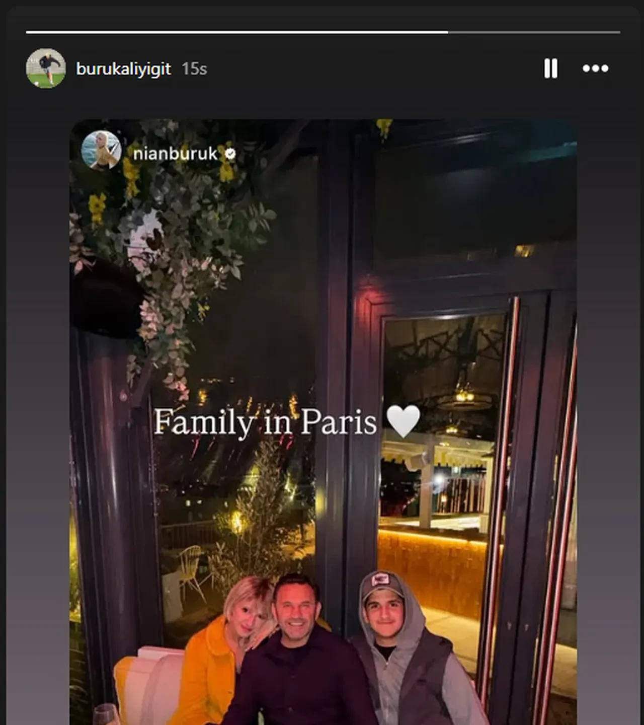 Okan Buruk eski eşi Nihan Akkuş ile Paris'te! 