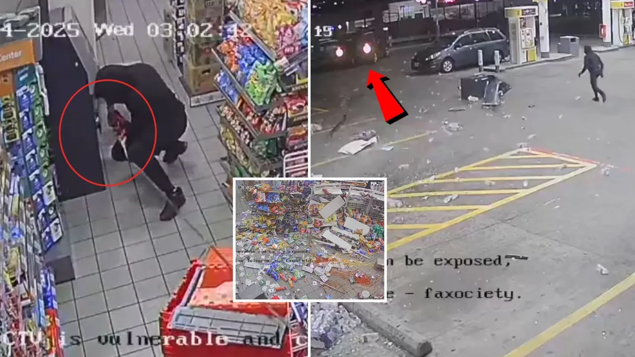 ABD'de filmleri aratmayan soygun! ATM'yi çelik halatla çektiler