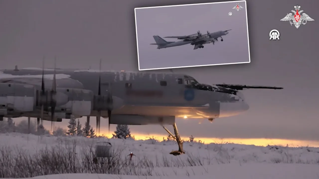 Rusya Tu-95m bombardıman uçaklarını havalandırdı! Bölgede tansiyon yüksek