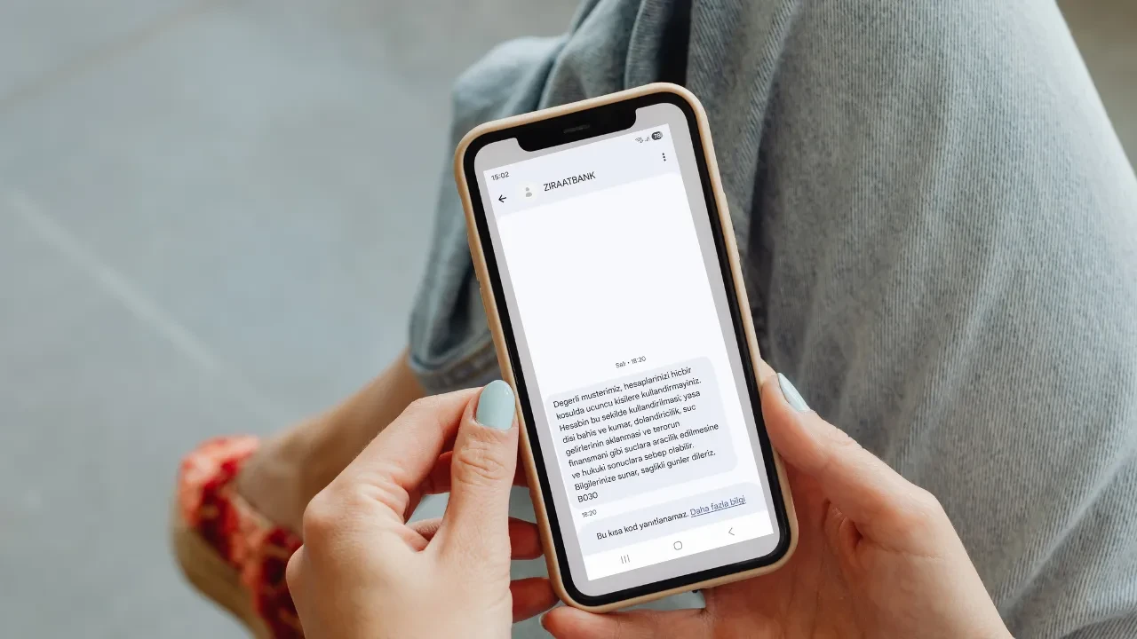Suça karışmanız an meselesi! Bankalardan gelen bu sms'e dikkat!