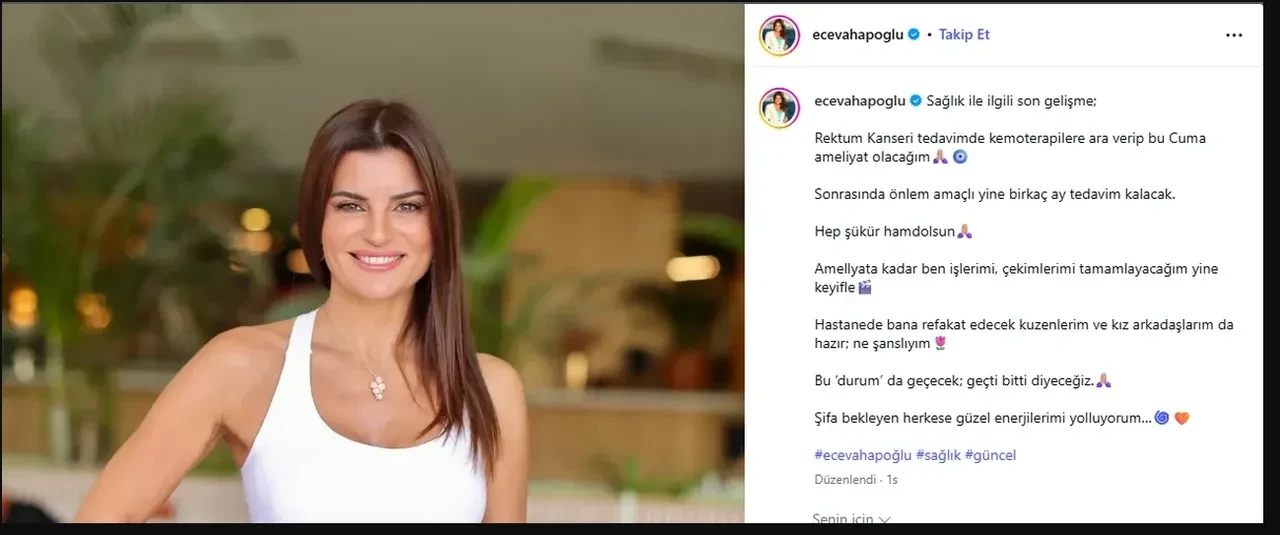 Kanserle mücadele eden Ece Vahapoğlu'nun ameliyatı son dakika iptal edildi 