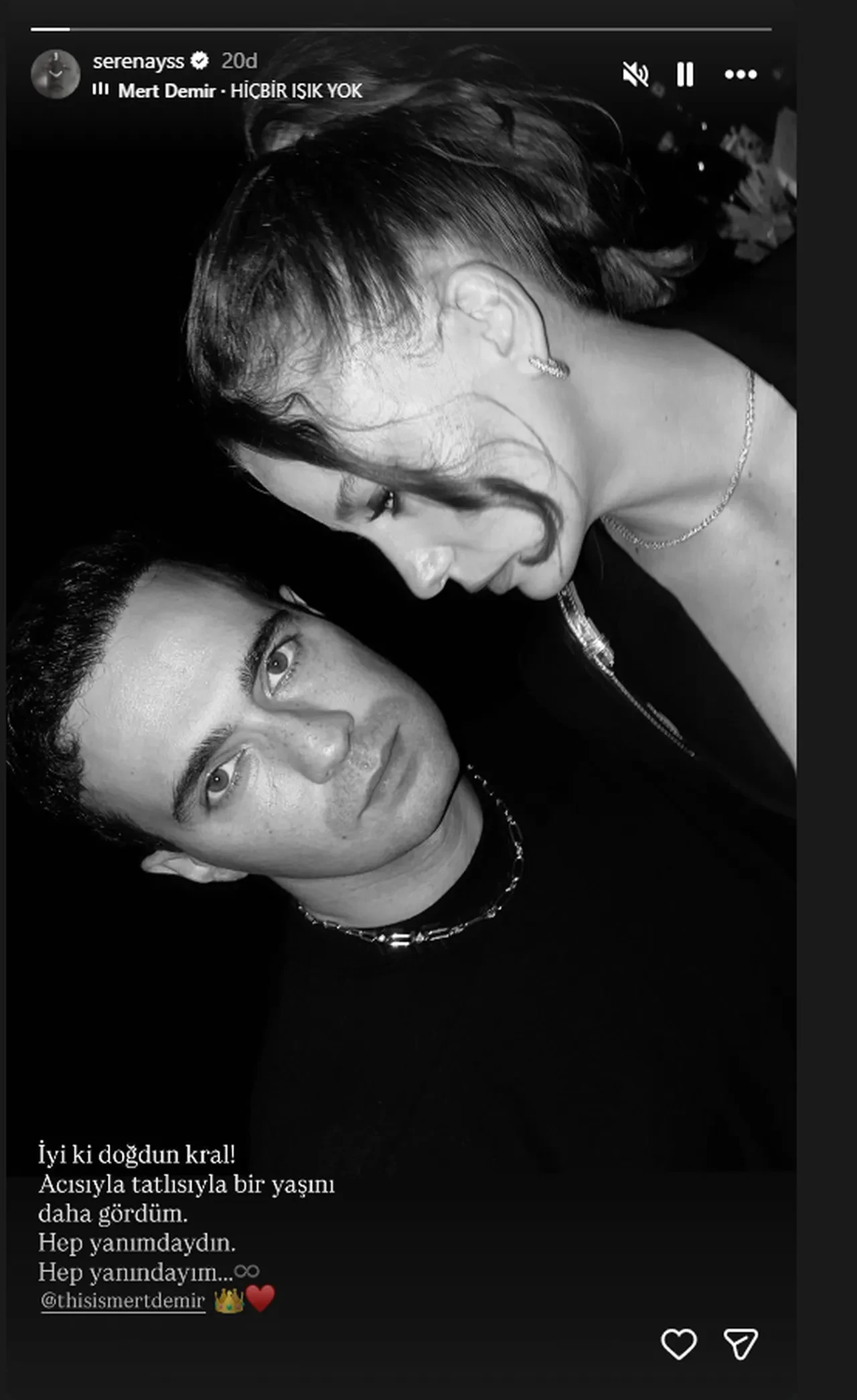 Serenay Sarıkaya'dan romantik Mert Demir paylaşımı: iyi ki doğdun kral