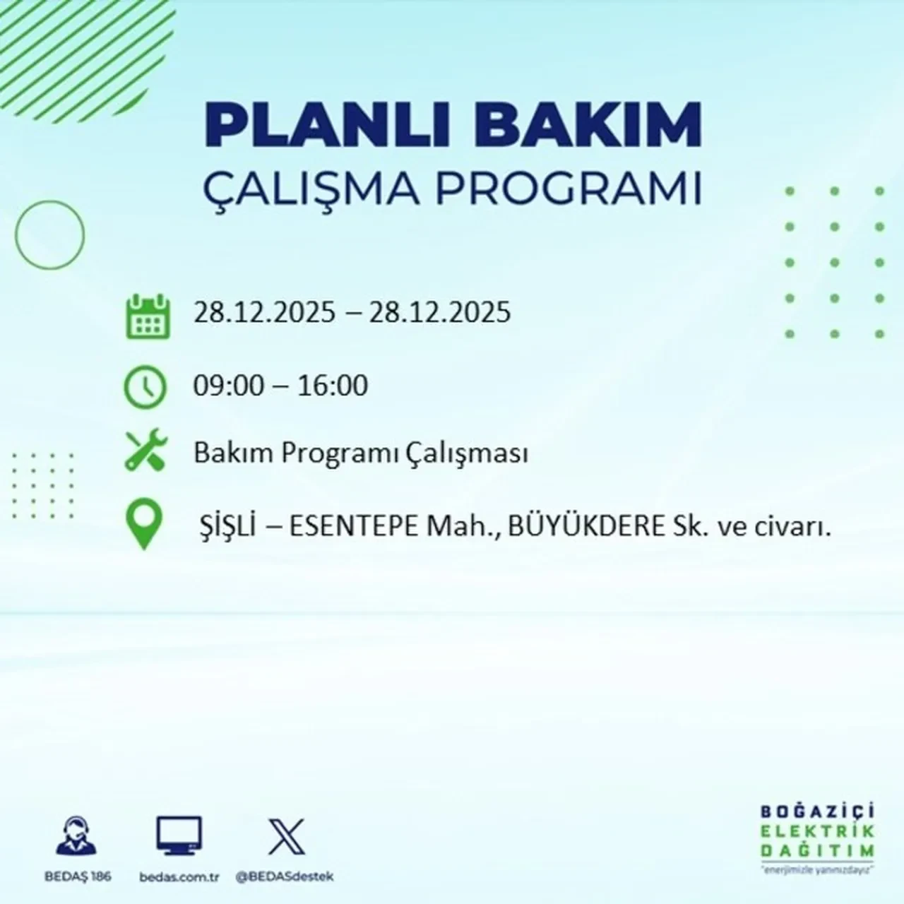 28 Aralık İstanbul elektrik kesintisi açıklaması! 11 ilçede planlı elektrik kesintisi uygulanacak: İşte mahalle mahalle kesinti saatleri