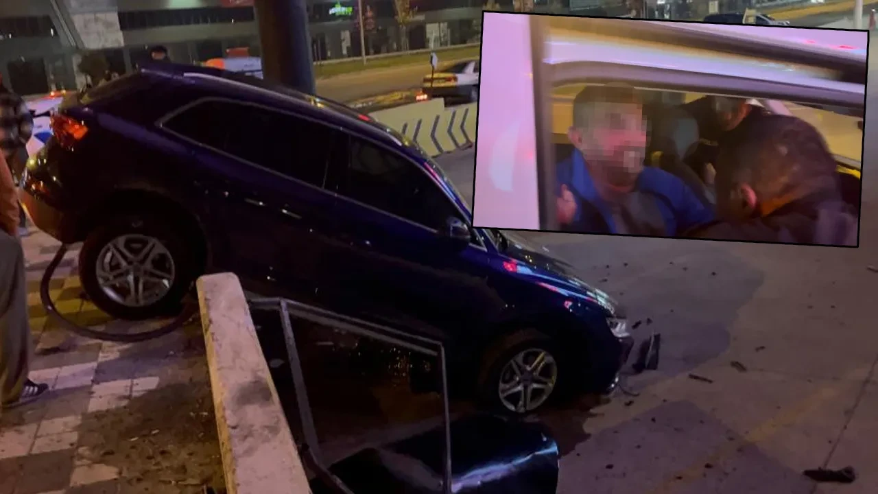 Alkollü sürücü polise sarılmaya çalıştı! 