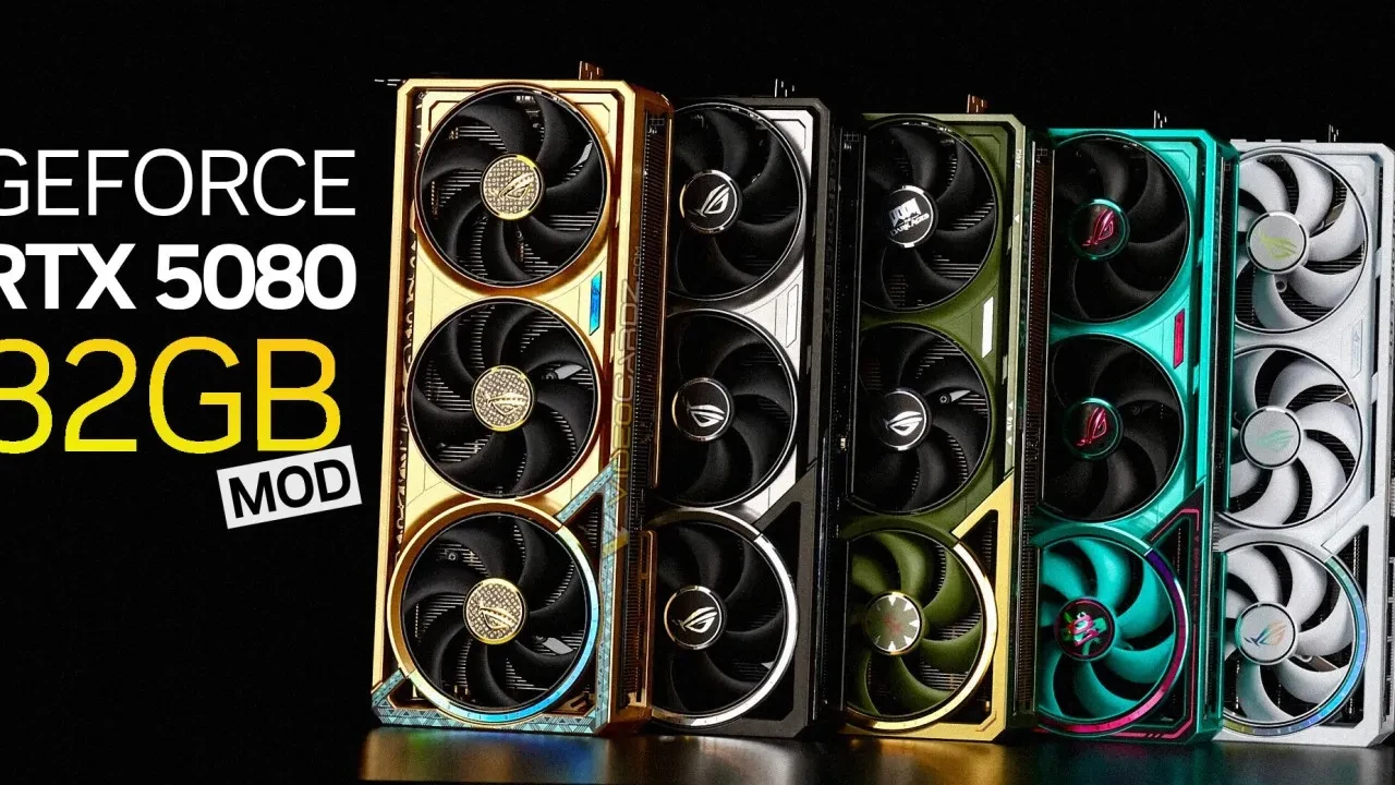 Çinliler 32 GB GeForce RTX 5080 üretti