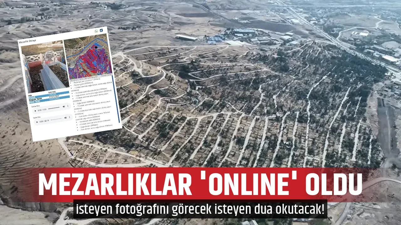 MEZARLIKLAR 'ONLINE' OLDU