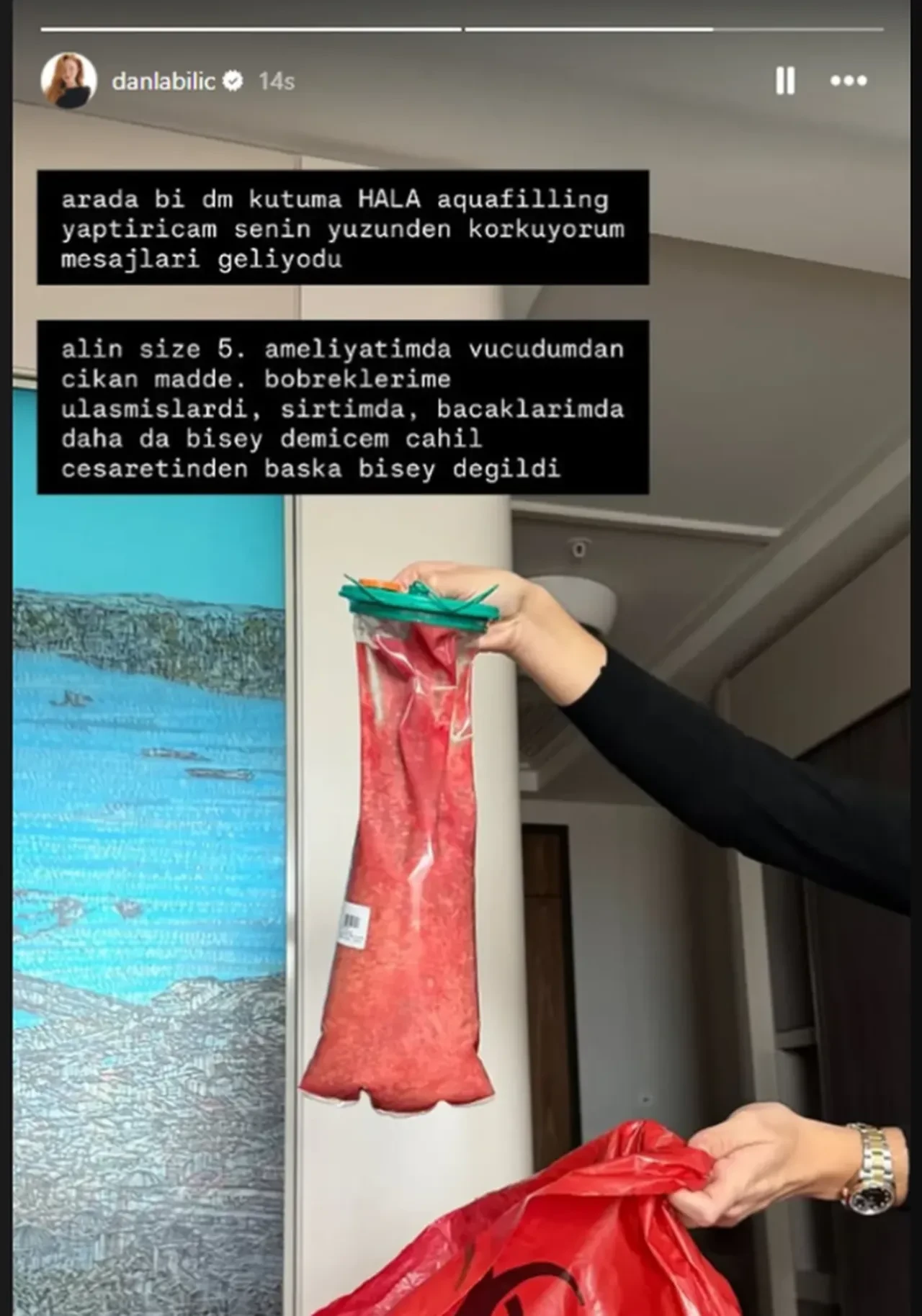 Danla Biliç bu sefer de enfekte oldu 