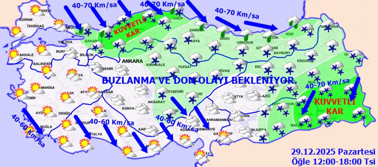 Meteoroloji'den 52 ilde kar yağışı uyarısı: Çığ, don ve buzlanmaya dikkat!