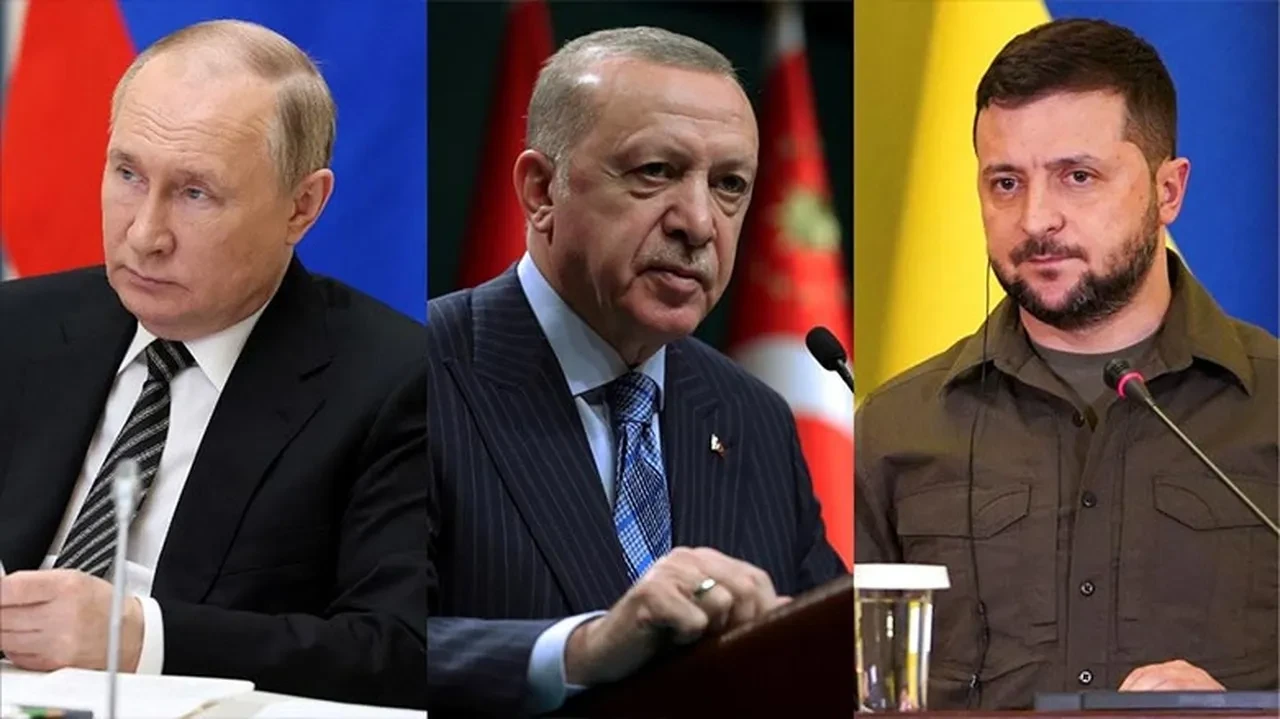 Vladimir Putin, Recep Tayyip Erdoğan, Volodimir Zelenskiy