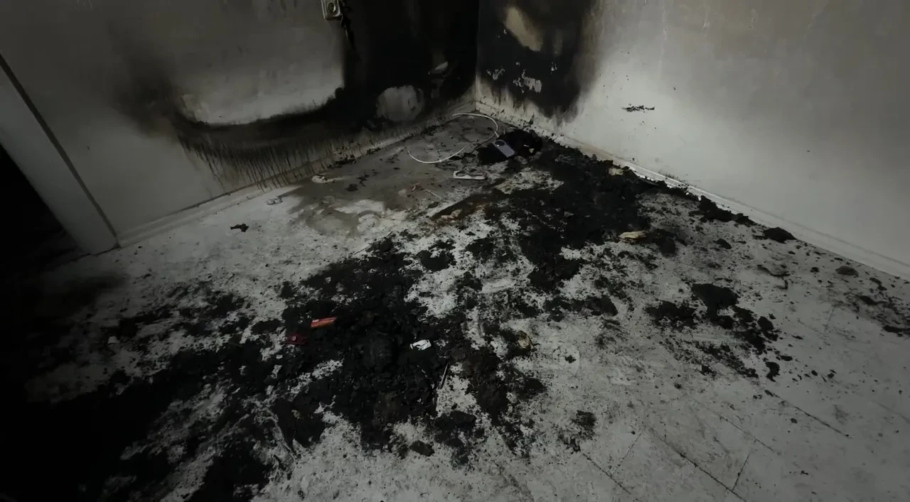 Telefon bataryası patladı, Kartal ailesi ölümden döndü! Evden son görüntüler yürek burktu