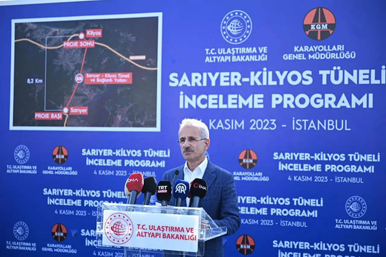 Bakan Uraloğlu duyurdu: Sarıyer-Kilyos Tüneli'nin 2026'da açılması hedefleniyor
