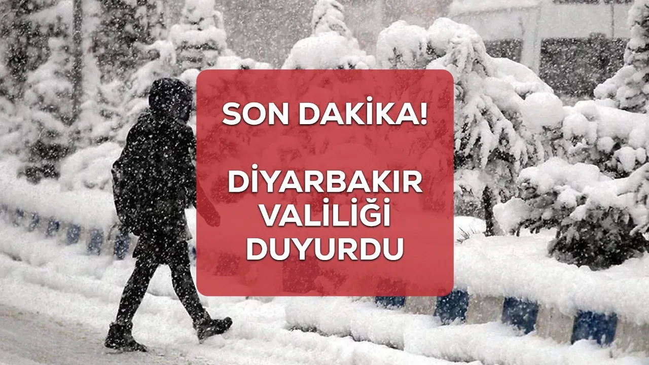Diyarbakır yarın okullar tatil mi? 31 Aralık Diyarbakır Valiliği kar tatili açıklaması yaptı
