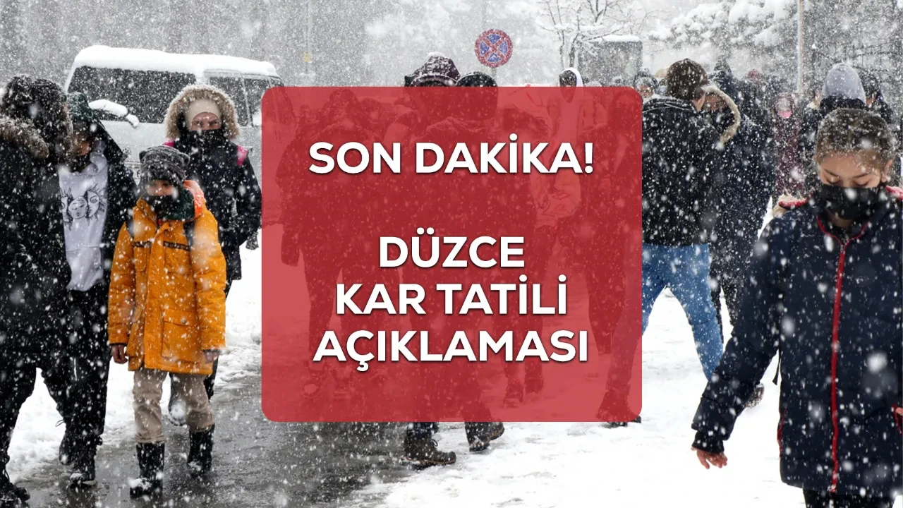 Düzce okullar tatil mi? 31 Aralık Düzce Valiliği kar tatili açıklaması öğrenciler tarafından bekleniyor
