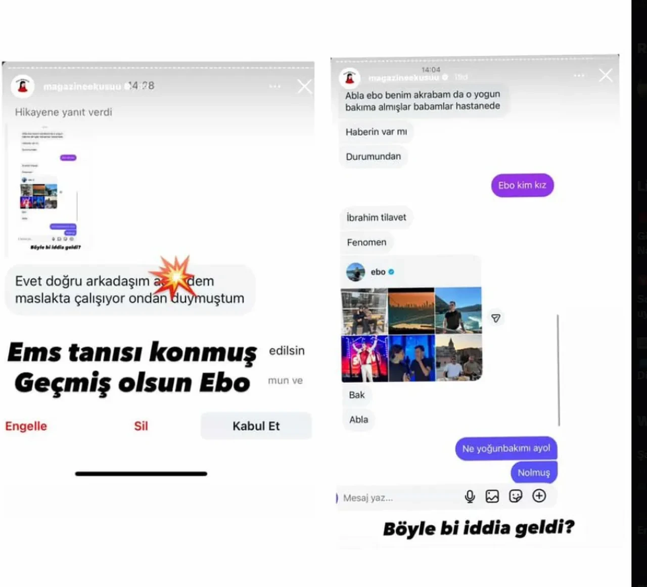 Ebo'nun hastaneye kaldırıldığı iddiası sosyal medyayı salladı! 