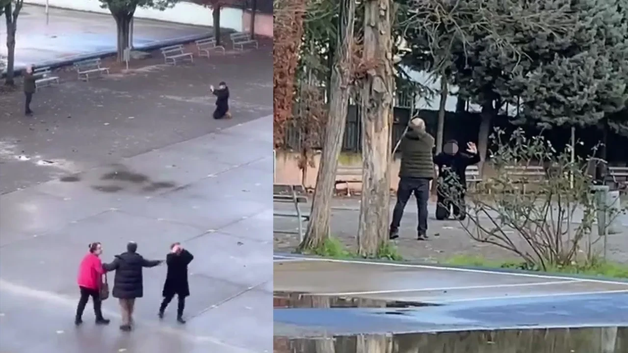 Okul bahçesinde kızını tehdit eden genci rehin aldı! Baba ve şantajcı genç hakkında karar çıktı