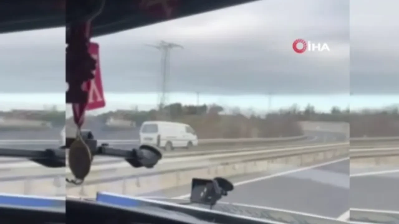 Ters yöne giren maganda dehşet saçtı! O anlar kamerada